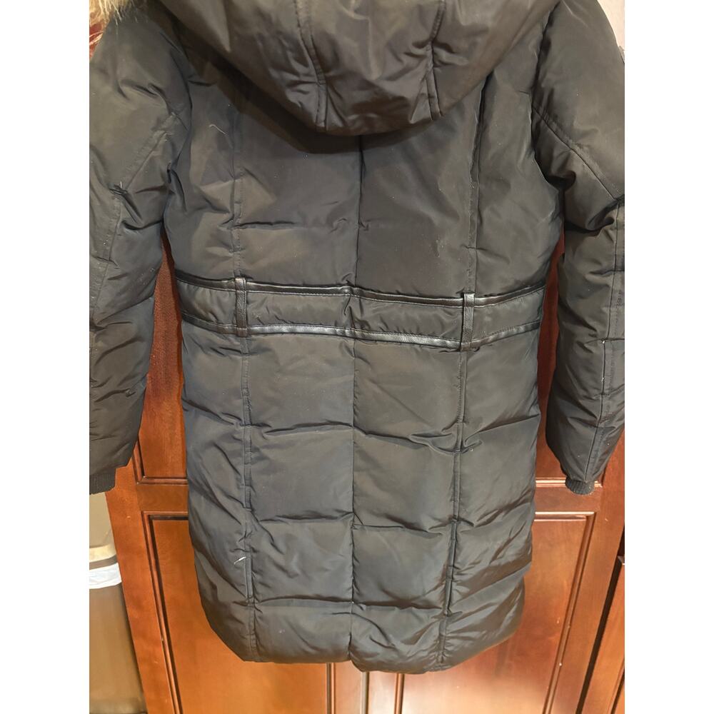 Canada Weather Gear Womens Black Long Parka Fur Trim Size S - Picture 9 of 14